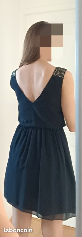 Robe courte bleu nuit (image 4)