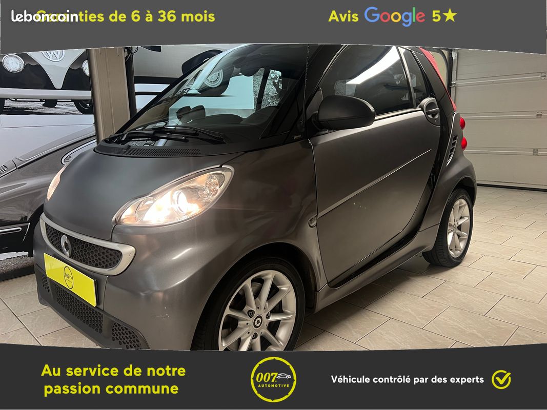 SMART Fortwo II (2) Cabrio Passion MHD 71 Softtouch - Apple CarPlay & Android auto - Feux automatiques - Pneus avant neufs - Révisée pour la vente (image 1)