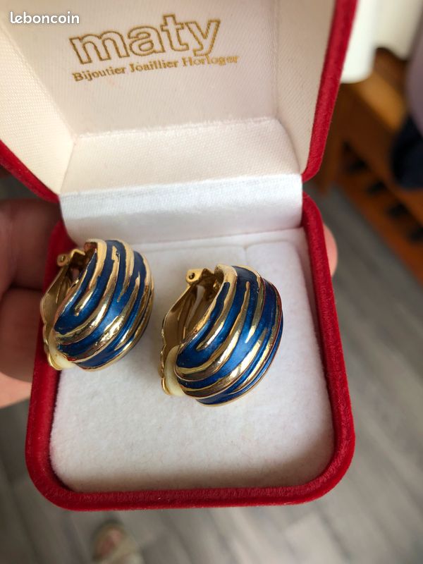 Boucles d'oreille clip vintage (image 2)