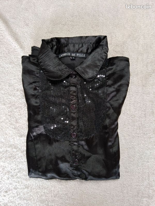 Chemise noire 12 ans (image 1)