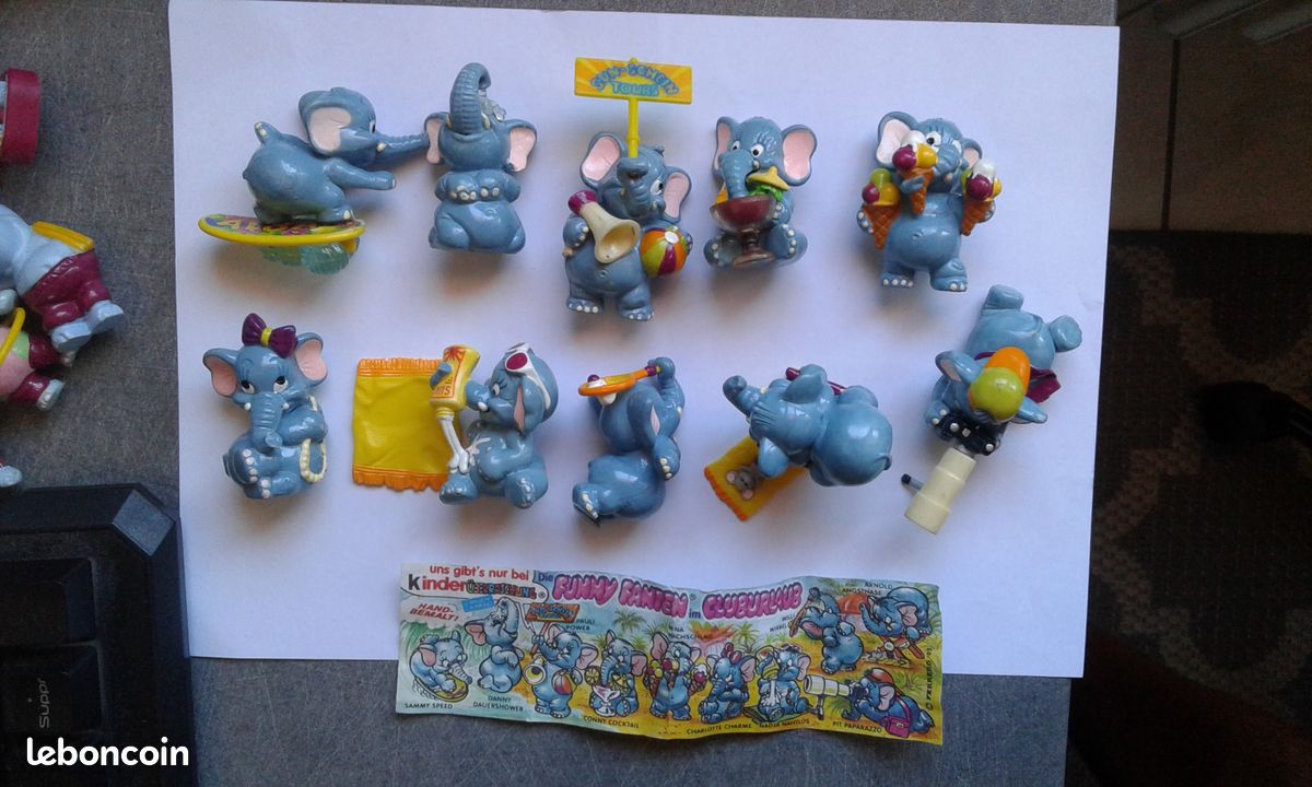 KINDER serie complete Allemande FUNNY FANTEN 1995 +1 BPZ (image 1)