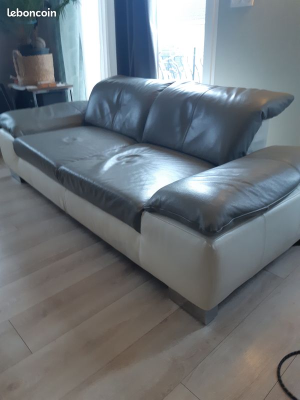 Canapé cuir (image 1)