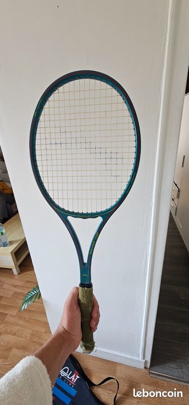 Housse De Raquette Tennis Vintage Slazenger Plus - Angleterre - Argent
