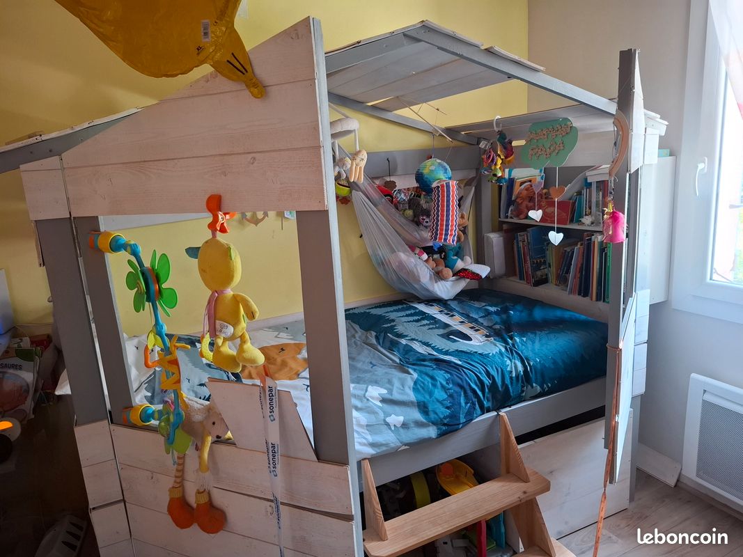 Lit Cabane enfant Clos 90x190 (image 2)