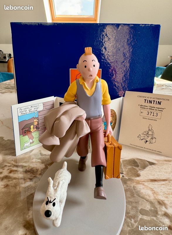 Figurine Tintin Reporter – Hergé – Neuve Sous Boîte – Collection BD