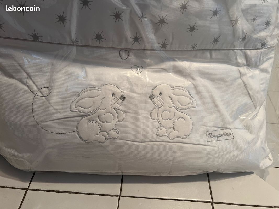 Parure de lit + matelas à langer Nougatine (image 1)