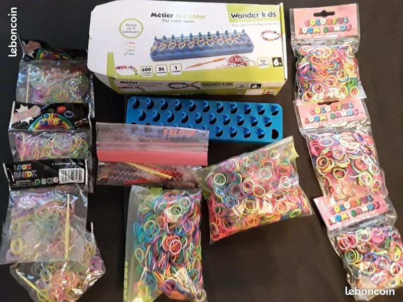 Kit Bandes Métier À Tisser Pour Enfants, 15 000 Bandes En Caoutchouc