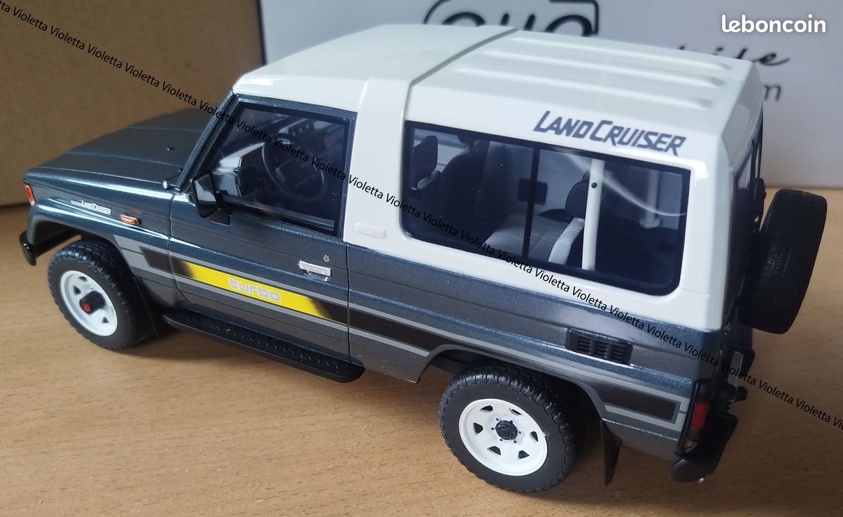Miniature OttoMobile 1/18 Toyota Land Cruiser LJ73 Turbo 1987 - Gris Métal - Neuve