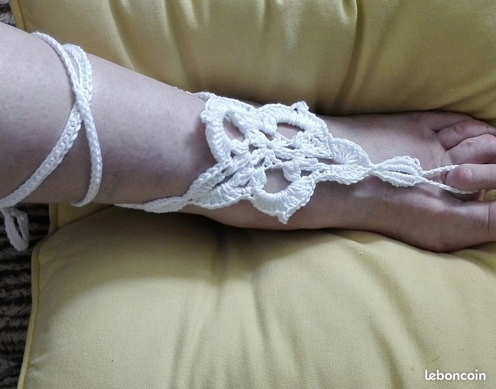 Bijoux de pieds FAIT MAIN 100%Coton NEUF (image 1)