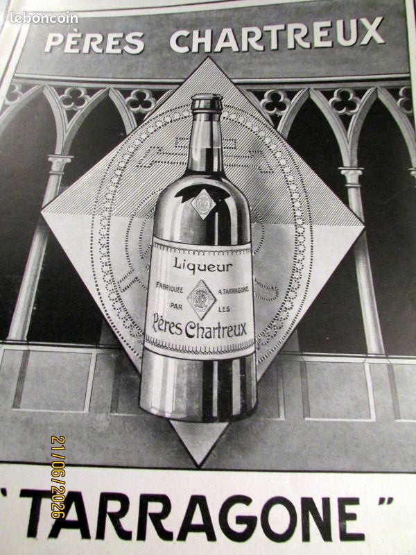 Alcool rhum cognac liqueur byrrh lot de v20 publicites anciennes (image 14)