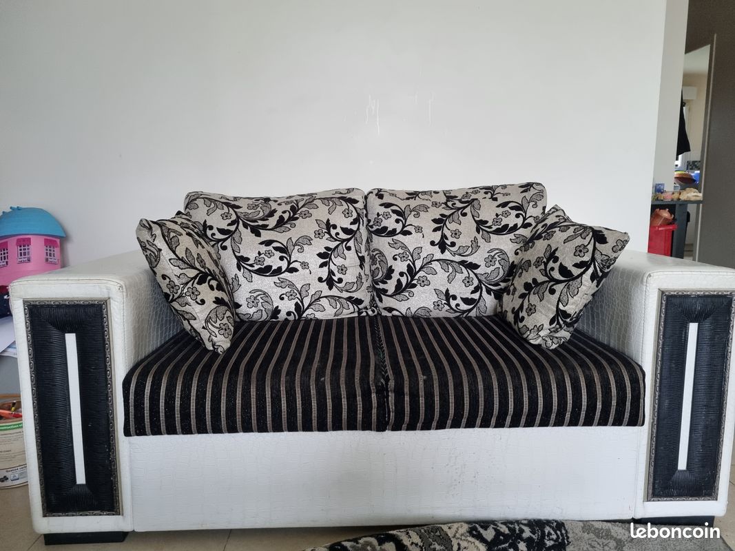 Canapé 2 places + fauteuil (image 1)