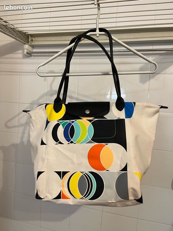 Sac pliage Longchamp Édition spéciale Sarah Morris (image 1)