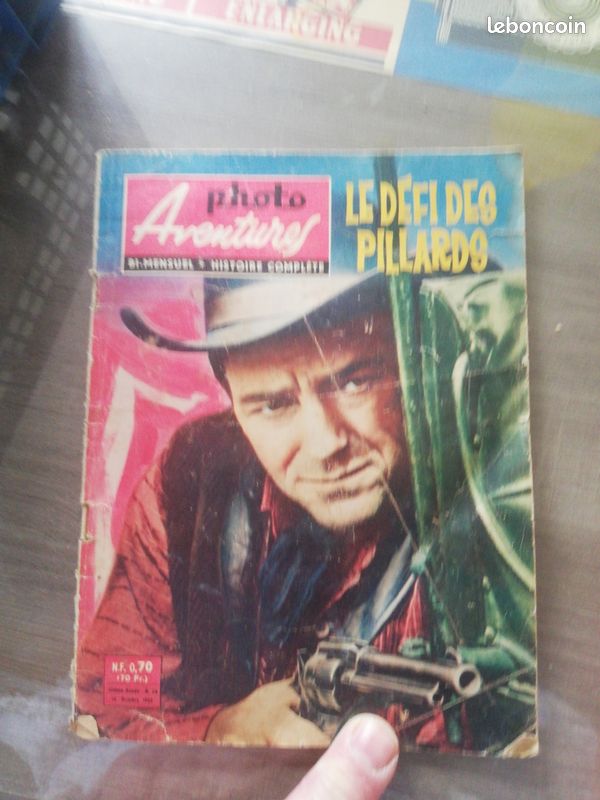 Ancien livre vintage : photo aventures (image 1)