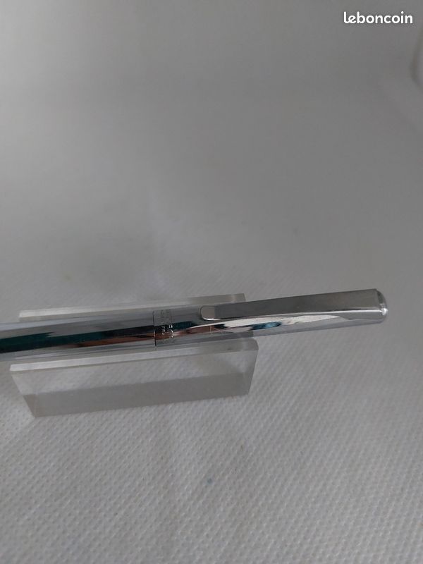 Stylo Bille Waterman Acier Satiné - Ancien Modèle - Recharge Fournie - Occasion Bon état