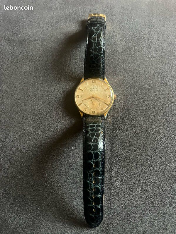 Montre Bracelet Vintage Suisse Alroy Automatique - Plaqué Or 20µ, 23 Rubis, Fonctionne