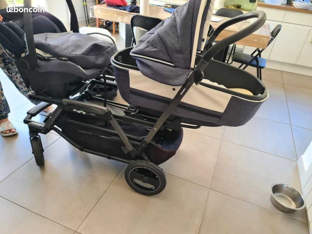 Poussette double peg perego duette piroet trio Équipement bébé