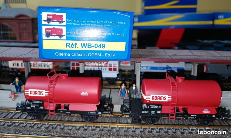 REE WB-049 - Set de 2 wagons citerne châssis OCEM