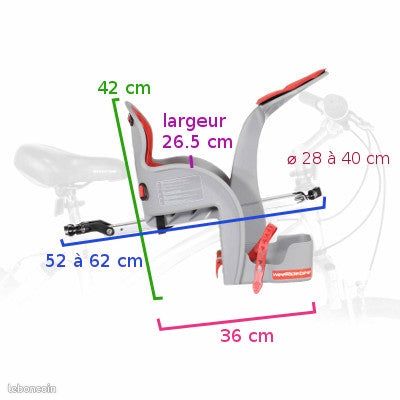Siège enfant avant pour vélo WeeRide classic - Boutique en ligne
