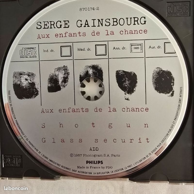CD Single Serge Gainsbourg (image 3)