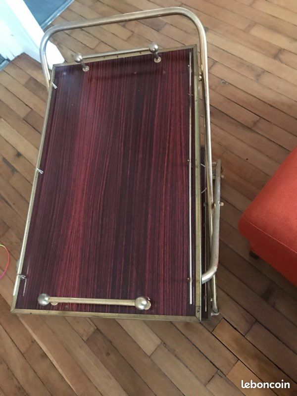 Desserte vintage roulante , table apéro années 60 (image 9)