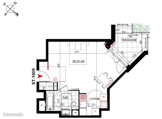 Appartement 1 pièce 33 m² · à Créteil · 33 m² · 770 €/mois