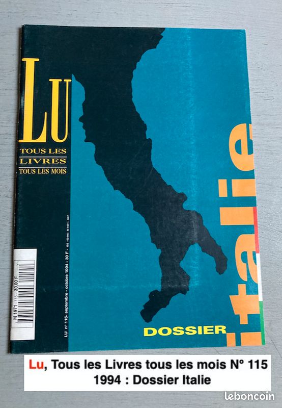 ITALIE (Culture-Littérature-Photos-Arts-Vie Politique) = 5 Revues / 2 Brochures / 3 suppléments à Libération /2 N° de Libération (Photographies Magazine-LU-Ancrages-Impréssions du Sud-Café Crème) (image 7)