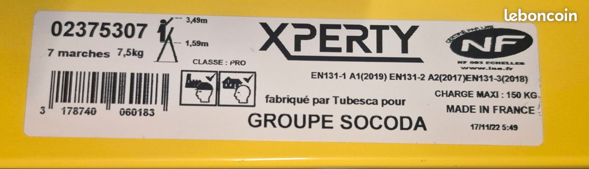Escabeau isolant XPERTY 7 merches (image 4)