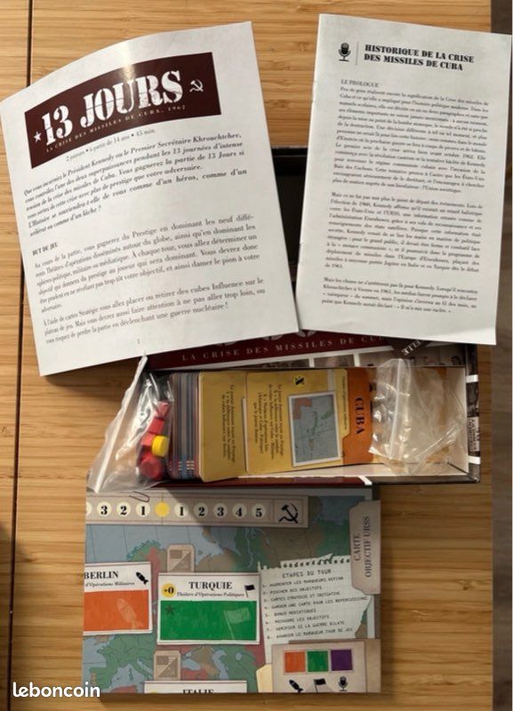 13 jours – La crise des missiles de Cuba 1962 – Jeu de société – Neuf sans étiquette (image 3)