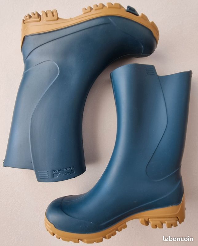Bottes de pluie enfant 100 bleu Solognac 29-30 Neuves (image 7)