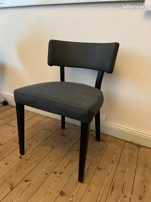 Chaises gris en tissus (4 qté) (image 1)