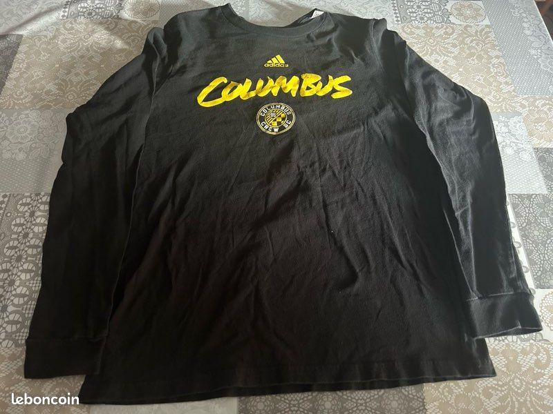 T-shirt Manches Longues Adidas MLS Columbus Crew SC Noir - Taille M petit (image 2)
