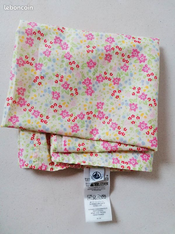 Chèche foulard carré coton PETIT BATEAU liberty (image 4)