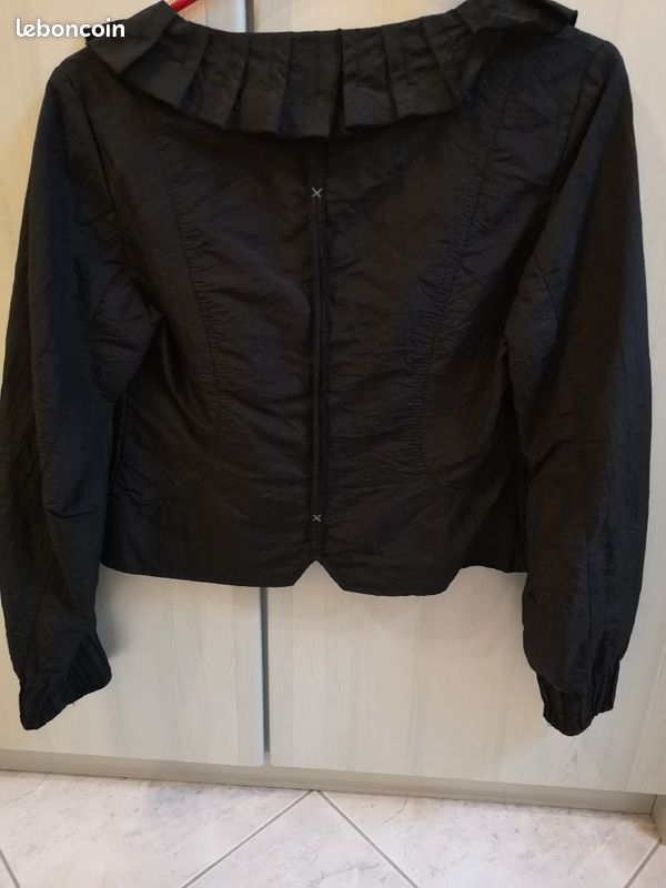 Veste noire habillée tailleur (image 7)