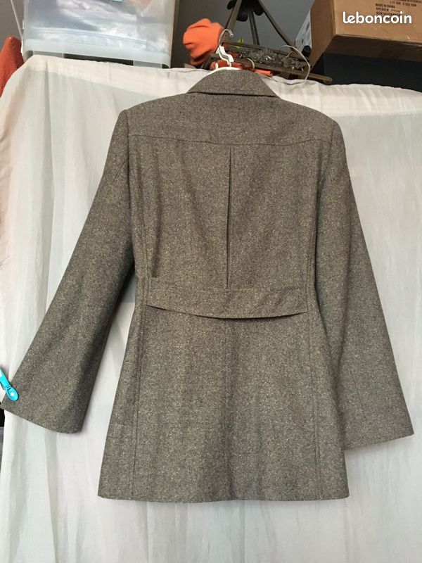Belle veste vintage tweed marron clair IBT Inbetween coupe saharienne taille 40 (image 2)