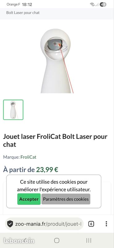 Jouet laser por chat ou chien (image 3)
