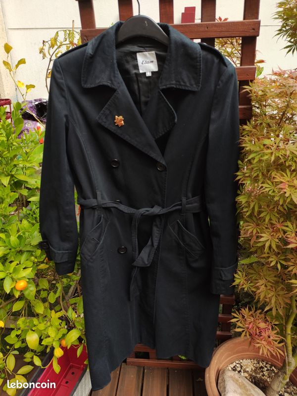 Trench noir ETAM taille 40 (image 3)