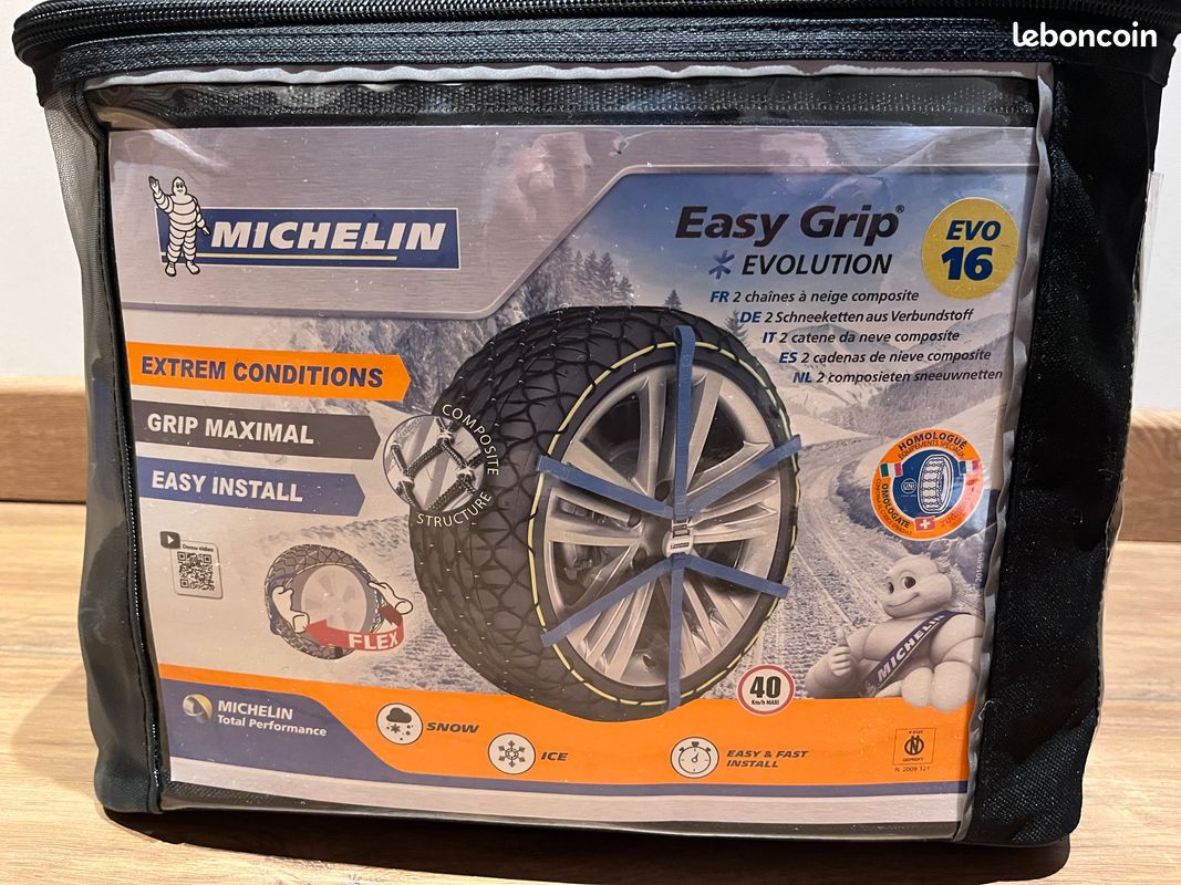Michelin Easy Grip Evo 16 chaînes/chaussettes - Équipement auto