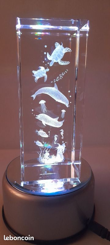Lot de 2 bloc porte bougie et bloc cylindre en VERRE épais (image 5)