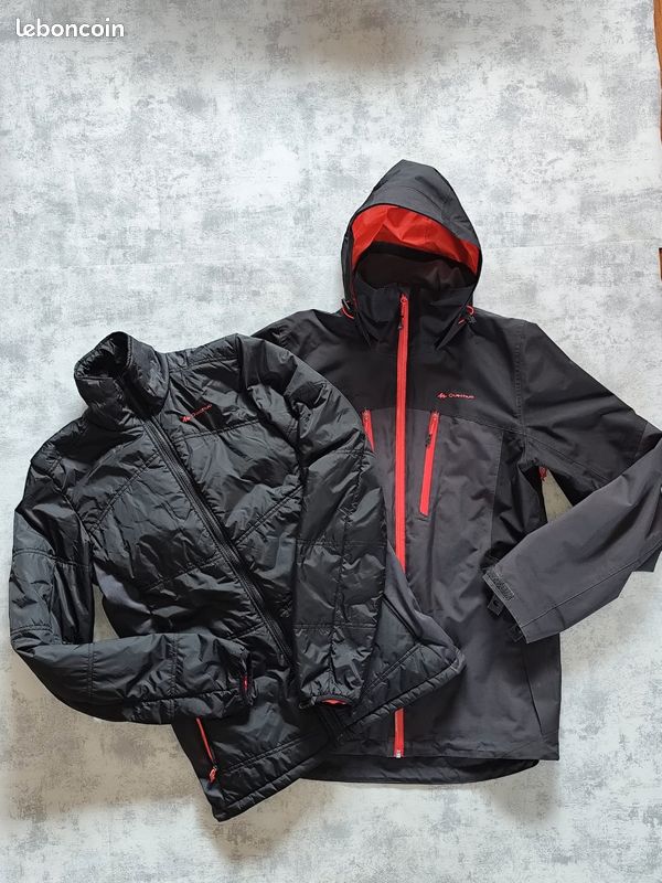 Veste de ski en travel 500 quechua forclaz taille S homme