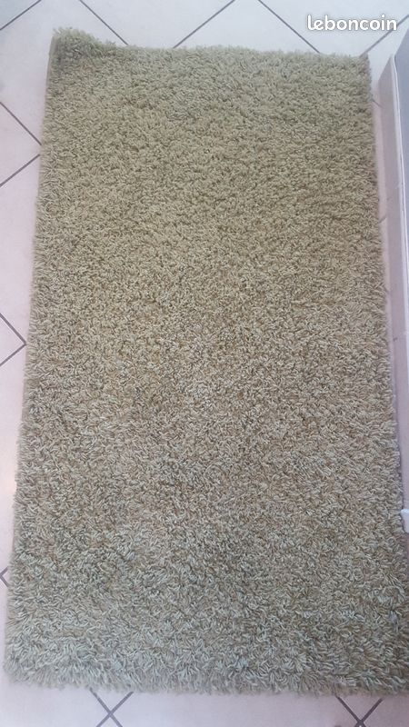 Tapis vert anis poils longs (image 1)