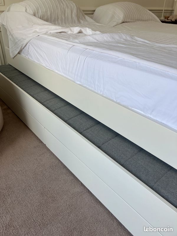 Lot de 2 lits SLÄKT IKEA + 2 grands matelas IKEA (image 5)