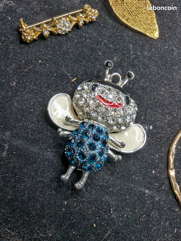 Broche Fantaisie Vintage - Bijou Ancien N°2 - Occasion - Idée Cadeau Déco