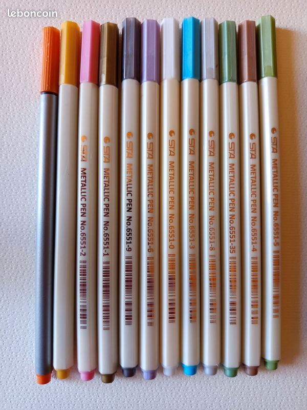 Lot de 10 STA Metallic Pens (image 1)