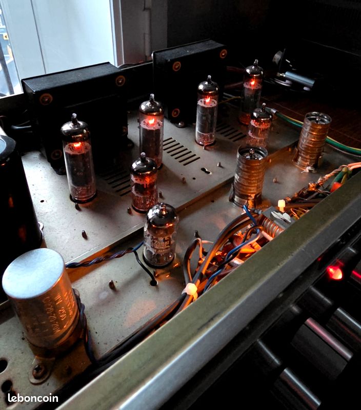 Rare ancien amplificateur de ligne électrique sonore universitaire