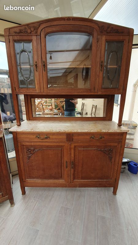 Buffet bois avec partie basse et partie haute (image 2)