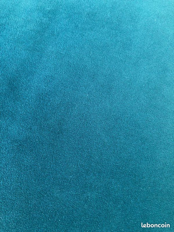 Fauteuil design velour vert canard (image 5)