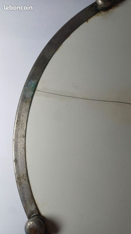Longchamps  FRA  - Dessous De Plat Fin XIXe Début XXe Terre De Fer Longchamp Decor Lyon Bleu 1383993904