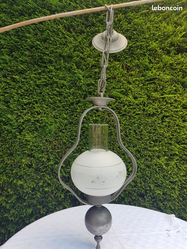 Lustre en étain style ancien (image 1)