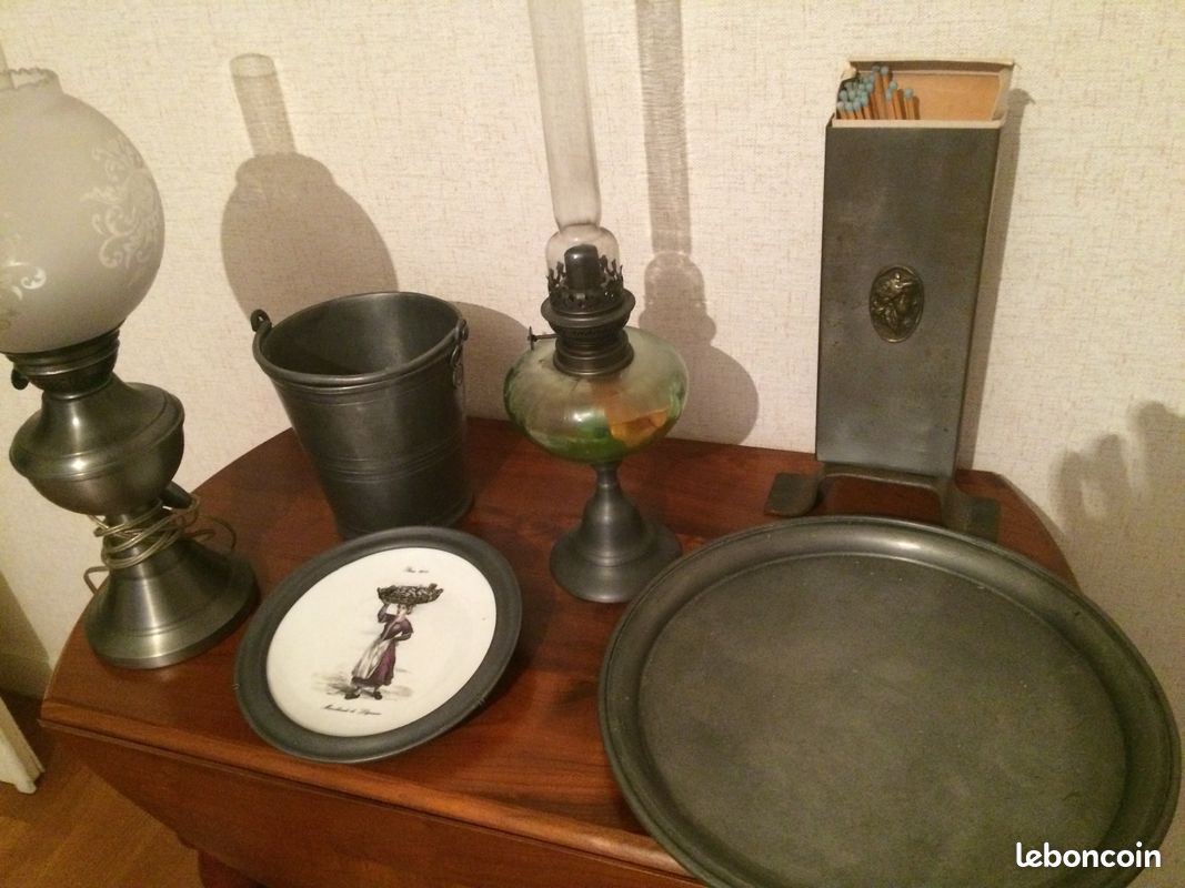 Objets décoratifs en étain (image 1)