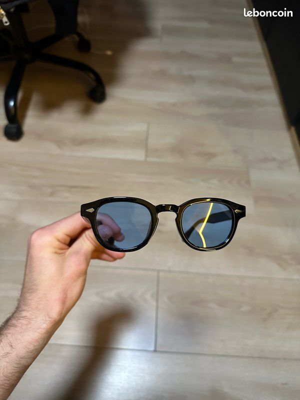 Lunettes De Soleil Style Moscot Rétro - Noir, Protection UV400, Homme, Neuf Avec étiquettes